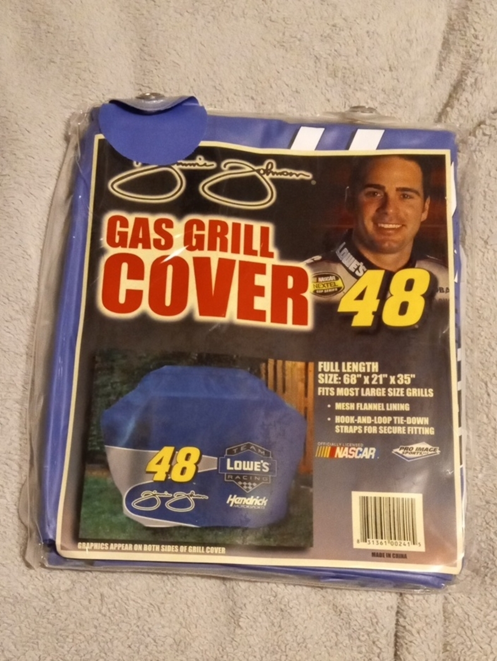 NWT Gas Grill Cover 48 Racing Blue #1